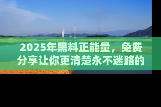2025年黑料正能量，免费分享让你更清楚永不迷路的真相！