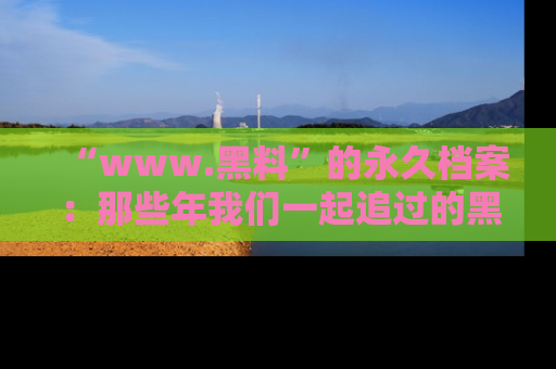 “www.黑料”的永久档案：那些年我们一起追过的黑料真相
