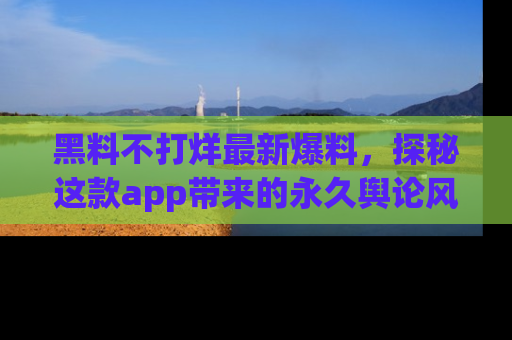 黑料不打烊最新爆料，探秘这款app带来的永久舆论风暴