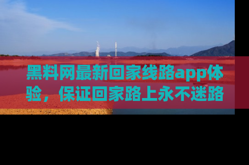 黑料网最新回家线路app体验，保证回家路上永不迷路顺畅