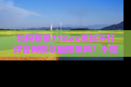 如何登录718.sx黑料不打烊官网获取最热黑料?小贴士带你快速上手!