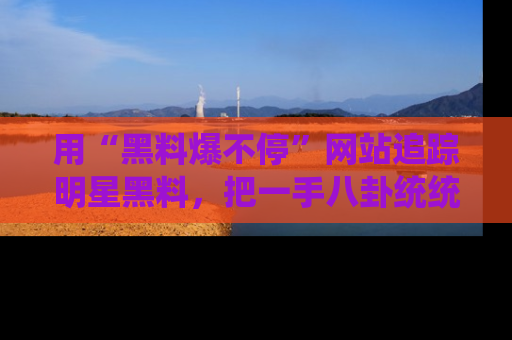 用“黑料爆不停”网站追踪明星黑料，把一手八卦统统收进你的后宫中！